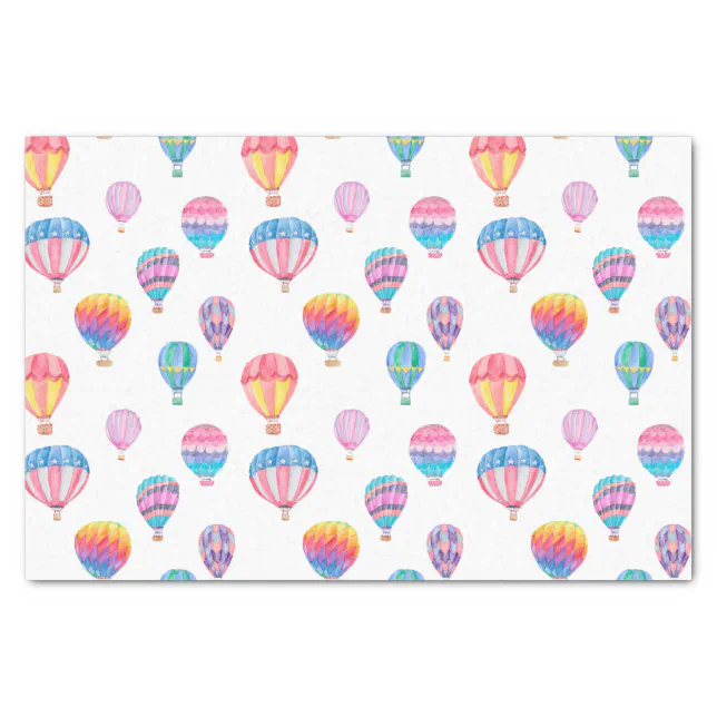 Hot Air Balloon Pattern Tissue Paper Zazzle