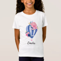 Hot Air Balloon Personalized Kid's T-Shirt
