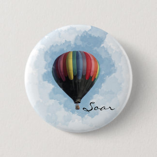 Hot Air Balloon Pinback Button