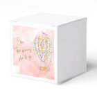 Hot Air Balloon Pink Watercolor Paper Napkin