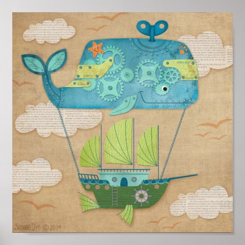 Hot Air Balloon Poster