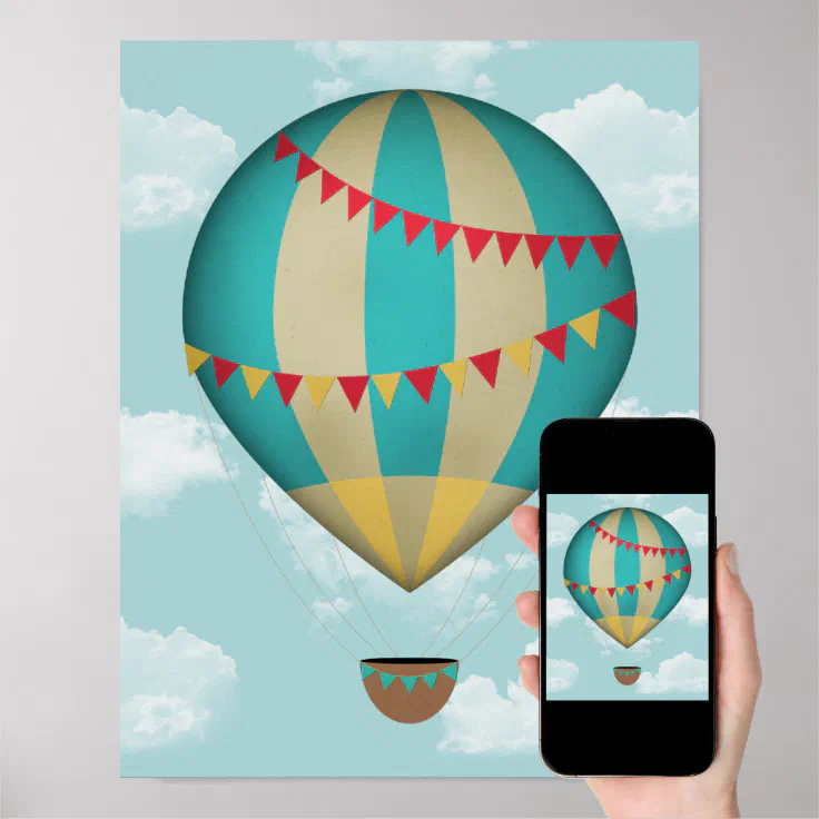 Hot Air Balloon Poster | Zazzle