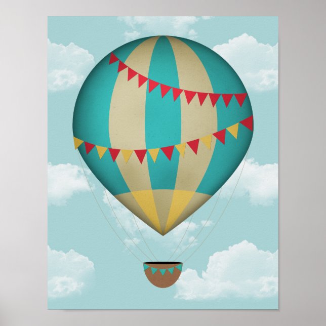 Hot Air Balloon Poster (Front)