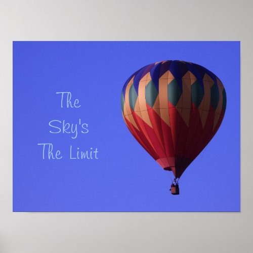 Hot Air Balloon Poster