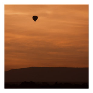 Hot-air balloon poster