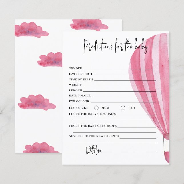 Hot air balloon - predictions and advice baby (Front/Back)