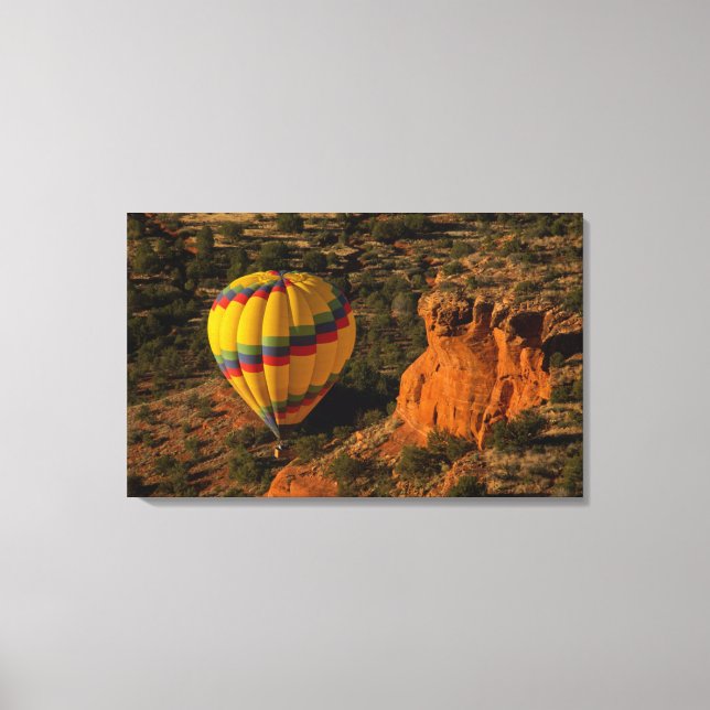 Hot air balloon, Red Rock, Coconino National Canvas Print (Front)
