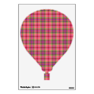 Hot Air Balloon - Reds, Oranges, Purples Scottish Wall Decal