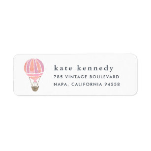 Hot Air Balloon Return Address Labels | Zazzle