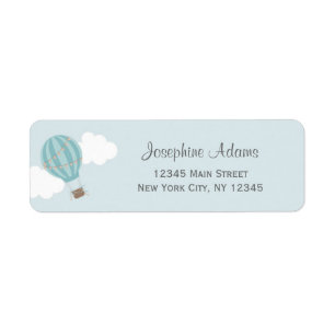 Hot Air Balloon Return Address Labels