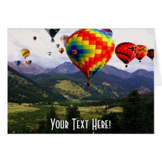 Hot Air Balloon Ride in the Rockies Cards