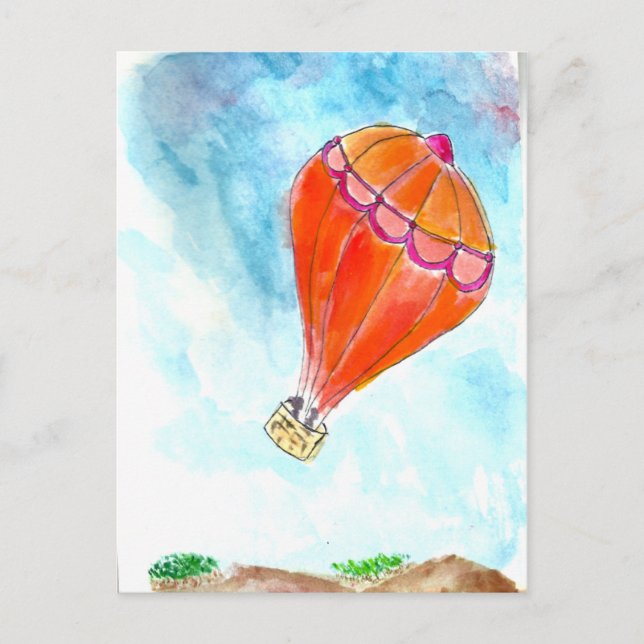 Hot Air Balloon Ride Postcard (Front)