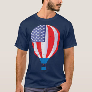 Hot Air Balloon ride shirt American Flag Hot Air B