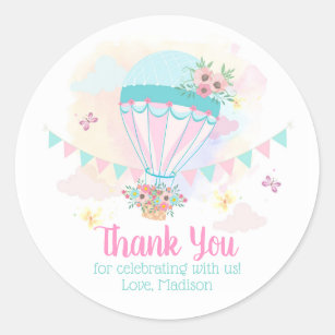 42 Large Personalised Labels hot Air Balloon 275 Address Stickers Hobbies 