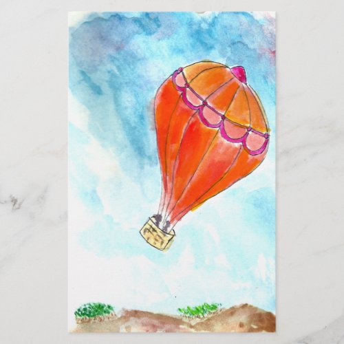 Hot Air Balloon Scrapbook paper