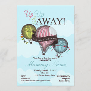 Hot Air Balloon Shower Invitation