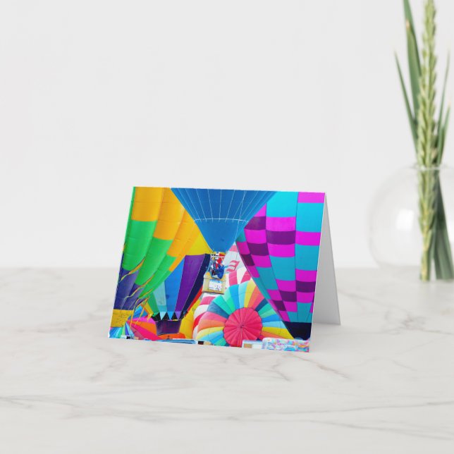 Hot Air Balloon Spectacle Card (Front)