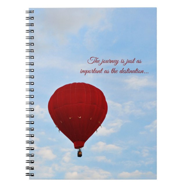 Hot Air Balloon Spiral Notebook  (Front)
