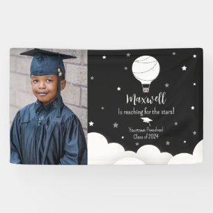Hot Air Balloon Star Graduation Photo Announcement Banner