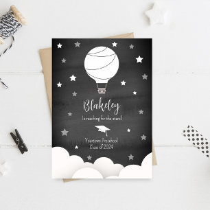 Hot Air Balloon + Stars Graduation Announcement