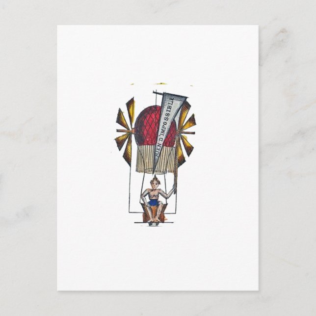 Hot Air Balloon (Steam Punk Style) Postcard (Front)