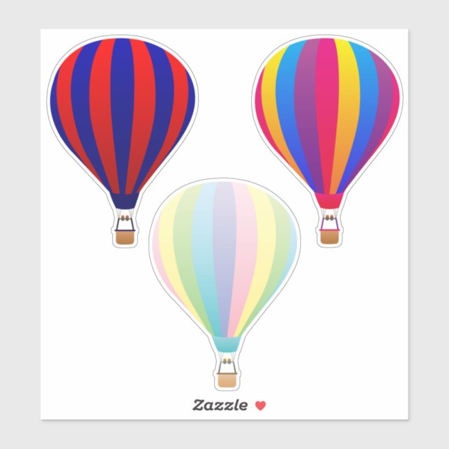 Hot Air Balloon Sticker (Sheet)