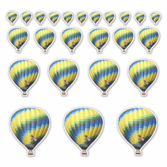 Hot Air Balloon Stickers (Front)