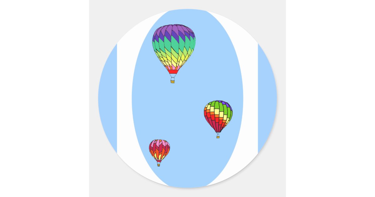 Hot Air Balloon Stickers Zazzle