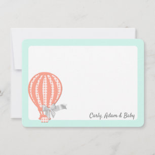 Hot Air Balloon Thank You Card