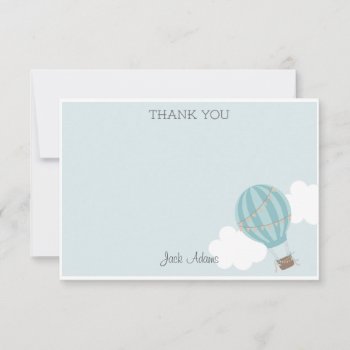 Hot Air Balloon Thank You Card by melanileestyle at Zazzle