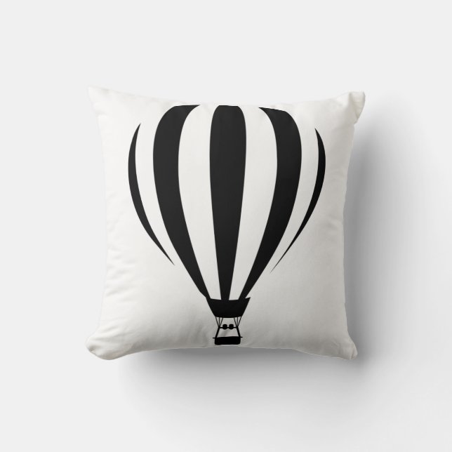 Hot Air Balloon Throw Pillow (Front)