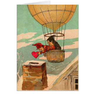 Hot Air Balloon Valentine's Day Card