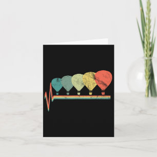 Hot Air Balloon Vintage Fly Pilot Aviator Card