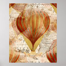 Hot Air Balloon Vintage