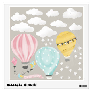 Hot air balloon wall decals