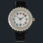 Hot Air Balloon Watch<br><div class="desc">Twelve hot air balloons are decorating this watch face. A balloon for each hour.</div>