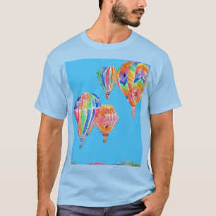Hot Air Balloon Watercolour boys men's T-Shirt