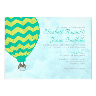Hot Air Balloon Wedding Invitations Announcements Zazzle Hot Air Balloon Wedding Invitations