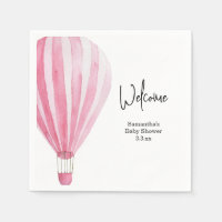Hot air balloon welcome baby shower