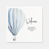 Hot air balloon welcome baby shower