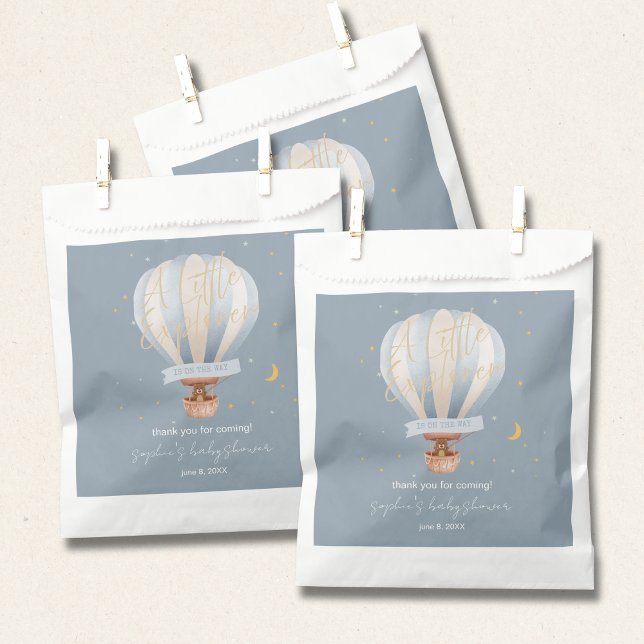 Hot Air Balloon Whimsical Cute Teddy Bear  Favor Bag (Creator Uploaded)