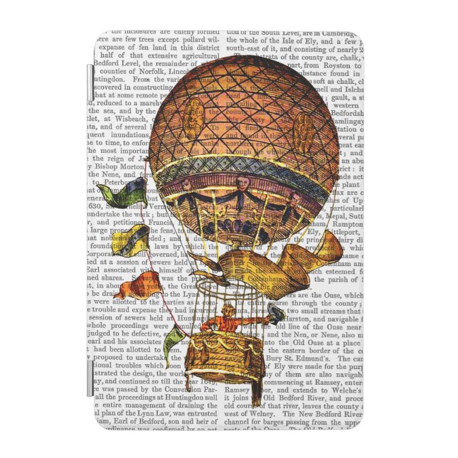 Hot Air Balloon with Flags iPad Mini Cover (Front)