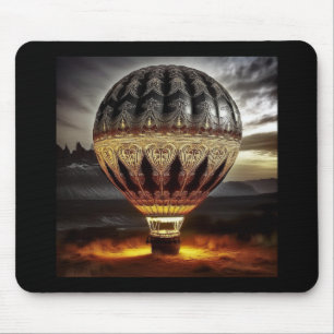 Hot Air Balloon With Intricate Baroque Design Mouse Pad