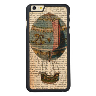 Hot Air Balloon With Tail Feather Carved Maple iPhone 6 Plus Slim Case