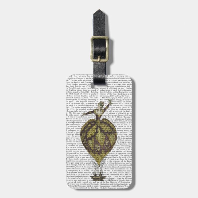 Hot Air Balloon Woman 1 Luggage Tag (Front Vertical)