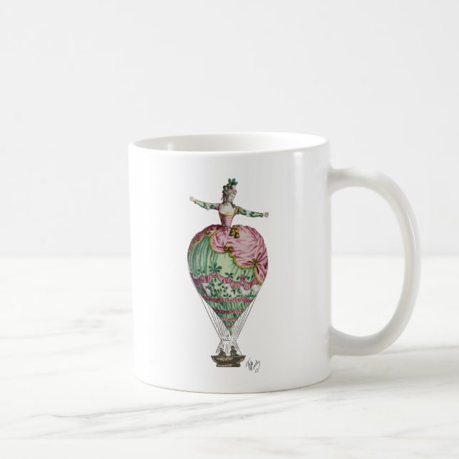 Hot Air Balloon Woman 2 Coffee Mug (Right)