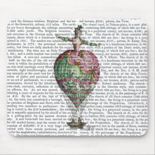 Hot Air Balloon Woman 2 Mouse Pad