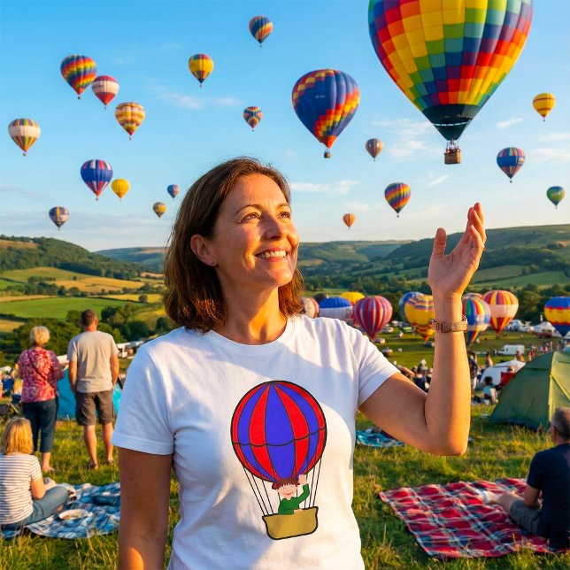 Hot Air Balloon Womens T-Shirt (Creator Uploaded)