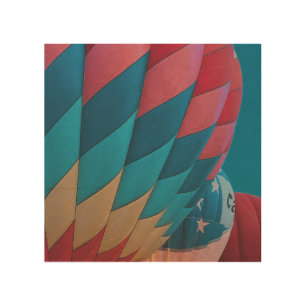 hot air balloon wood wall art