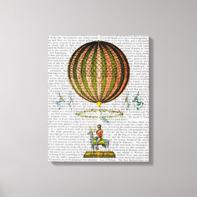Hot Air Balloon Zephire Canvas Print (Front)